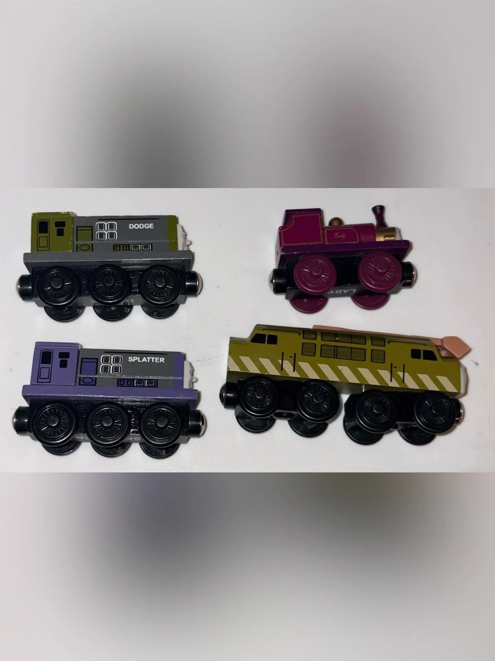 Thomas Wooden Railway Magic Railroad Lady Diesel 10 Splatter Dodge Vintage Lot